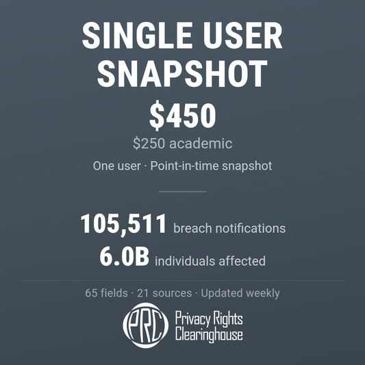 Single User Access (Updated 2026-10-14)